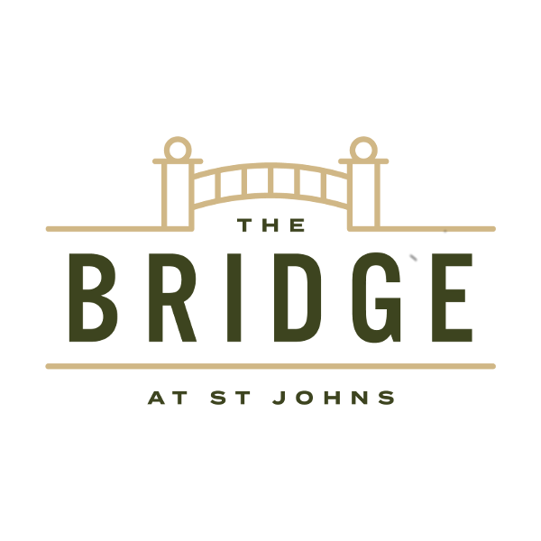The Bridge at St Johns logo — a gold bridge above the restaurant name